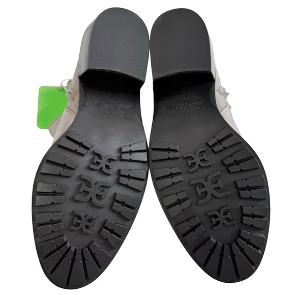 Sam Edelman Pryce Putty Suede Block Heel Ankle Booties Size 10M - Picture 12 of 16